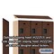 Salsbury Industries Wardrobe Locker, 45" W, 18" D, 76" H, (3) Wide, (9) Openings, Mahogany 23368MAH - alternate 5
